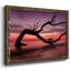 Photographie, étude, coucher de soleil, plage, reproduction encadrée sur toile-96281120-96281121