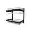 Wall Mount Kitchen Dish Rack, Hanging Silverware Dish Drying Rack Organizer Storage Shelf Over The Sink, 2 Tier Black