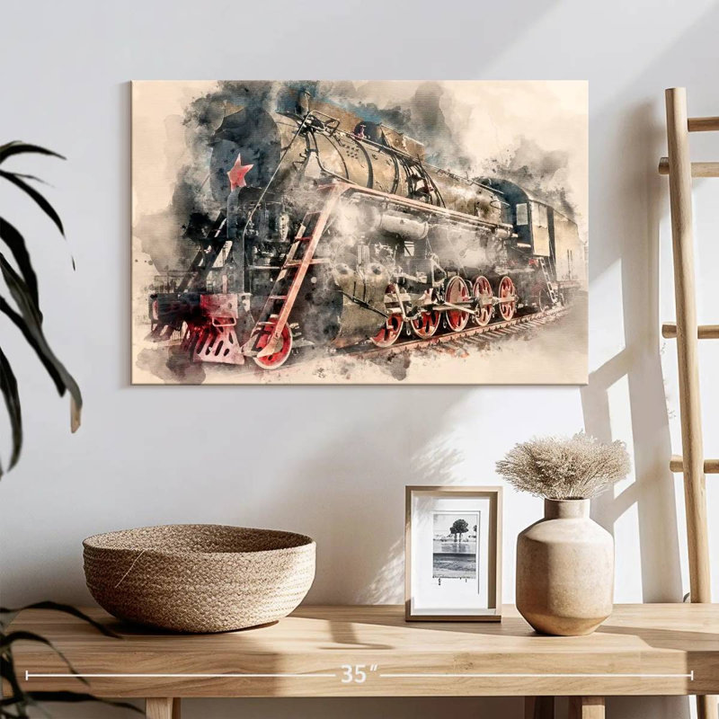 Mehar Steam Engine Colors, 16" H x 24" W