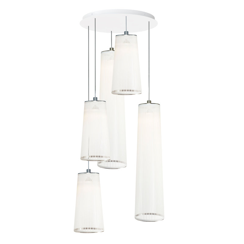 Mélange de lustre Solis, H 50 po x l 30 po x P 30 po, Blanc