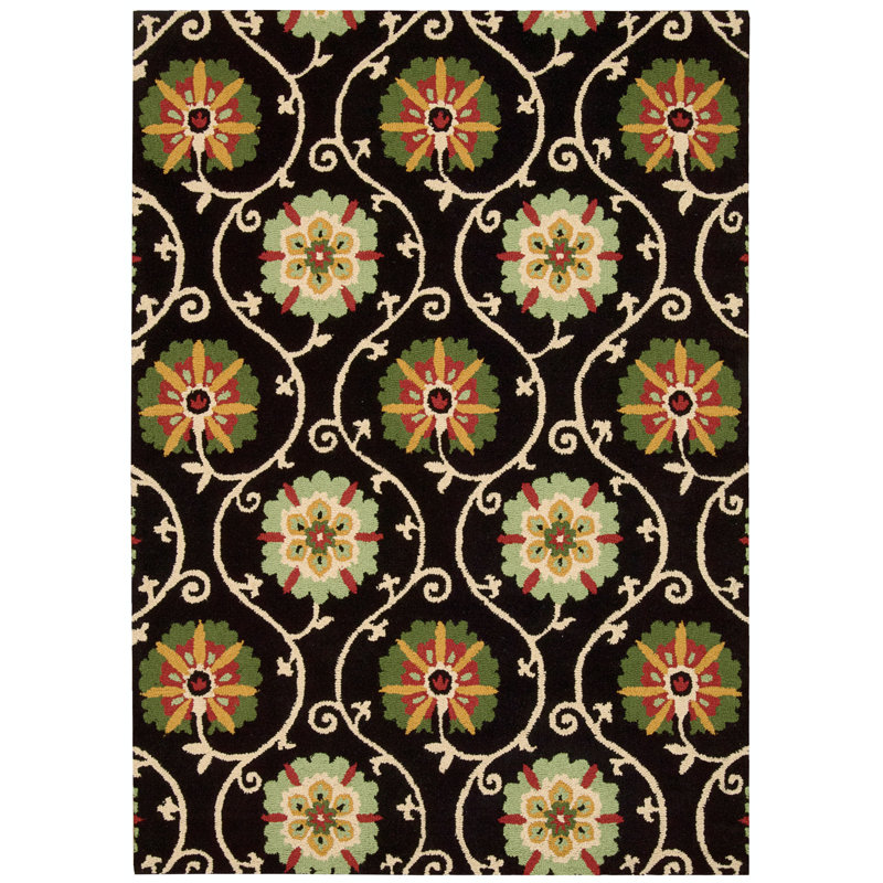 Aberdeenshire Wool Floral Indoor Rug, Rectangle 3'9" x 5'9"