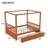 Wooden Canopy Bed with Storage Drawers-2097561016-2097561015