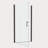 1 3/8" Adjustment,Universal Pivot Shower Door, Open Outside, With 1/4" Tempered Glass Finish 3672-111493696
