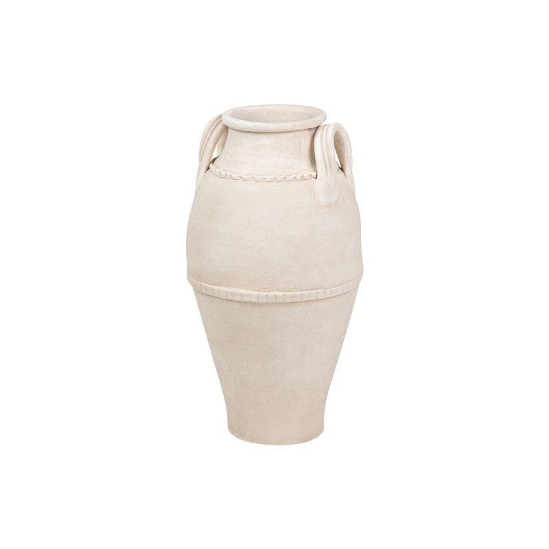 CERAMIC VASE, Beige, Overall Height- 70cm