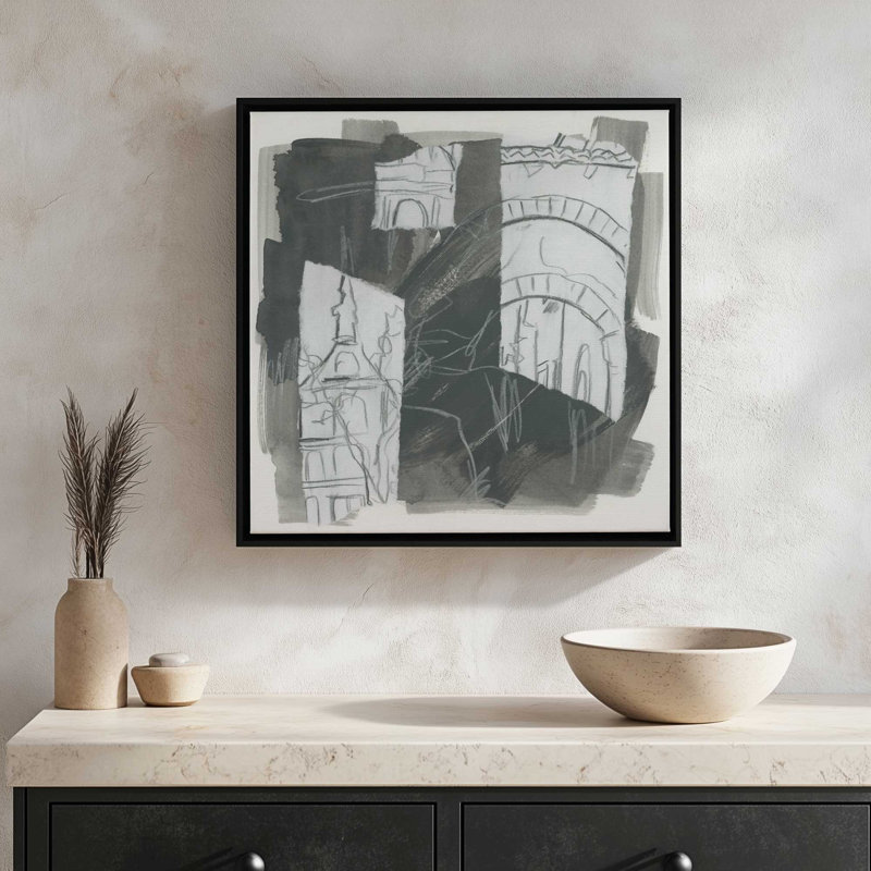 «Street Shadows II» par June Erica Vess, reproduction d'art sur toile, Noir, H 36 po x l 36 po
