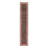 Shelldrake Wool Oriental Area Rug in Green/Pink/Ivory