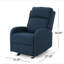 25" Wide Manual Rocker Standard Recliner-121071845