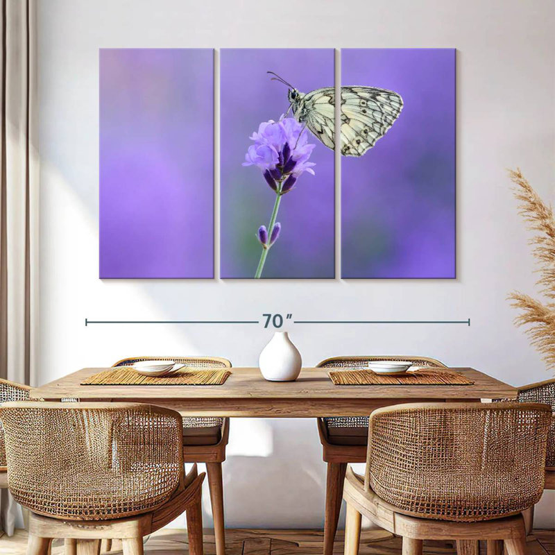Brampt Marbled White Butterfly, 28" H x 45" W