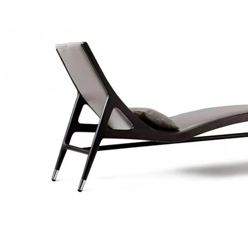 Ergonomic fine ash wood chair, Grey, Black