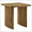 Ensemble de tables basses 2 pièces avec finition brun clair vieilli, parfait pour les intérieurs modernes et rustiques