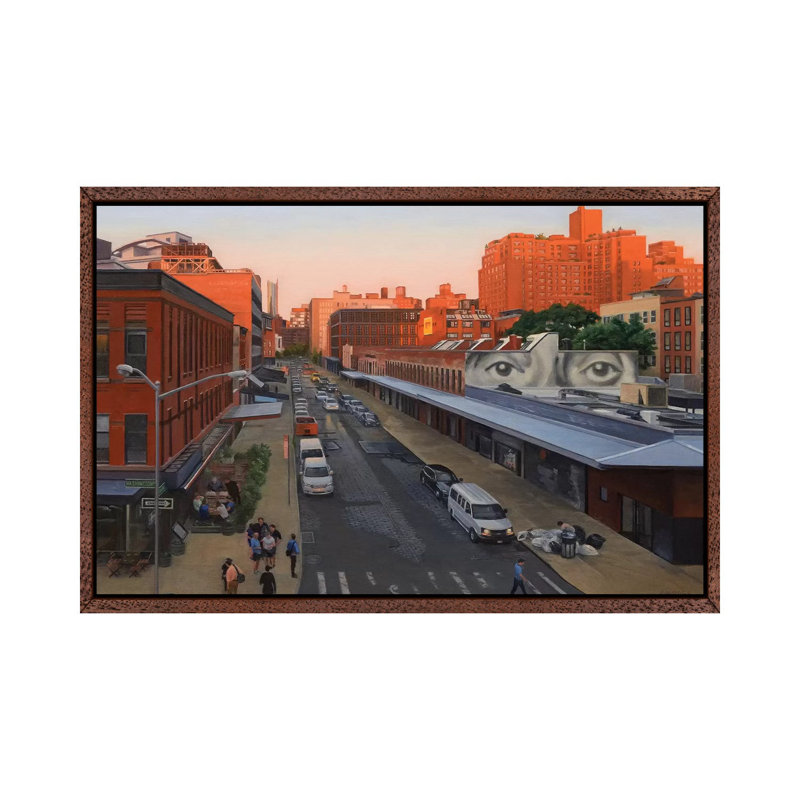 1 Piece Wall Art on Canvas, 101.6 cm H x 66.04 cm W, Classic Brown Wood Framed Canvas