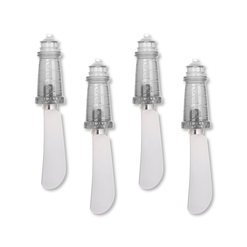 Lighthouse Transparent Polyresin Cheese Spreader, S4