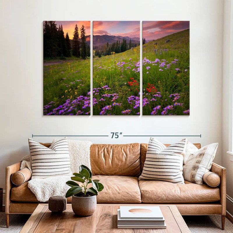 Alvord Rocky Mountains Wildflowers, H 42 po x l 65 po
