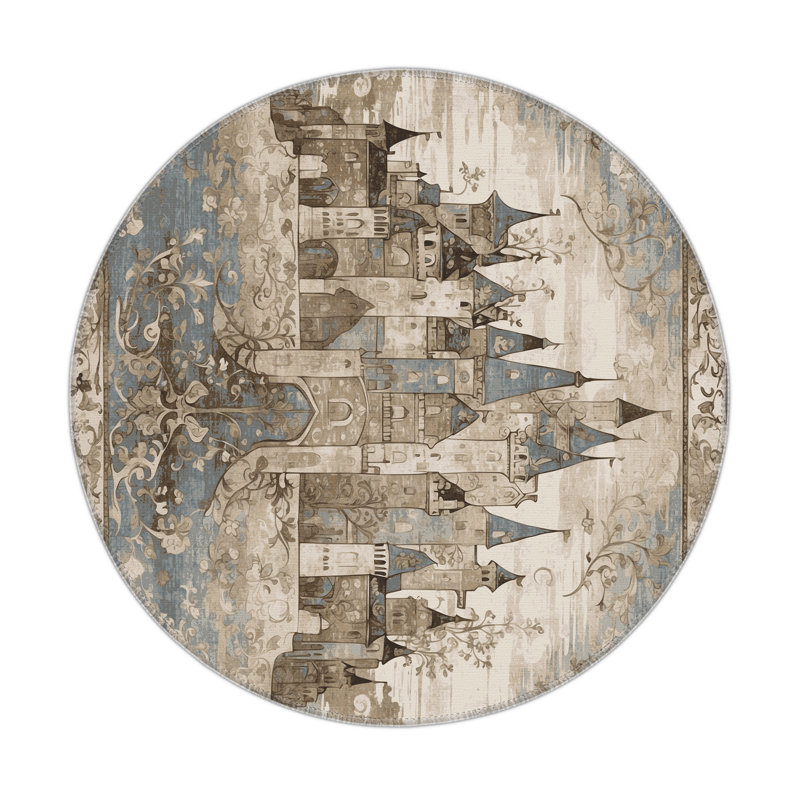 Kingdom’S Promise Indoor And Outdoor Area Rug, Round 5'