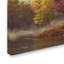 Lethe «Deer on an Autumn Lakeshore», impression sur toile tendue-22000200