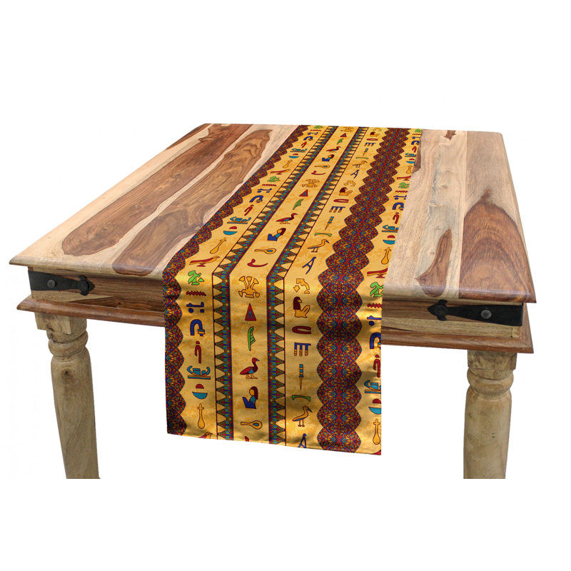 Egyptian Table Runner, 120" x 16"
