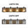 Dimmable Vanity Light with Seeded Glass