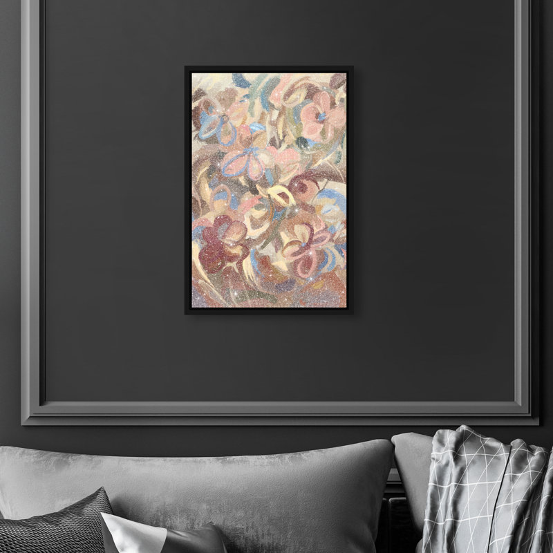 Moving Eden Print by Oliver Gal, 46"H x 31"W, Black Floater Frame