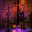 Décorations d'Halloween pour l'intérieur, ensemble de 2 bouleaux de 2 pi avec 24 lumières DEL, arbre d'Halloween effrayant pour les fêtes, décoration de table pour la maison, le bureau, Noël, foyer, manteau de cheminée
