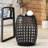 Metal End Table - Chic Iron Cut, 16.17"X16.17"X19.9", No Assembly, Stable, Black Elegant Side Modern Powder-Coated Frame, 16.50" W X 20.50" H D-1659549804