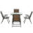 Sridivith Round 4 - Person 33.5'' L Outdoor Restaurant Dining Set,Picnic Table