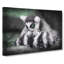 Ring-tailed Lemur In Abstract - Wrapped Canvas-55340292