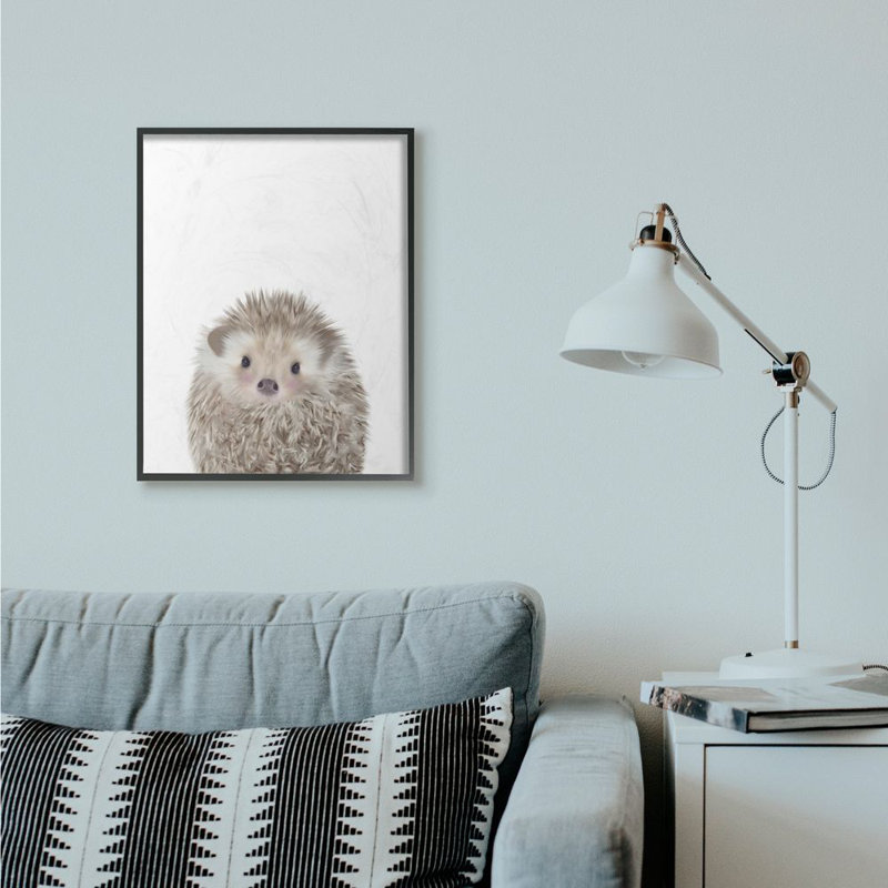 Décoration murale Gurganus, H 30 po x l 24 po x P 1,5 po, Giclée encadrée noir minuit