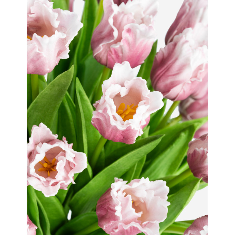 Zelie Realtouch Tulip Arrangement, Purple