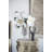 15” Clear Glass Pedestal Vase with Ornate Design, Crystal-Inspired Home Accent for Mantel, Tabletop, or Centerpiece Display-156567831