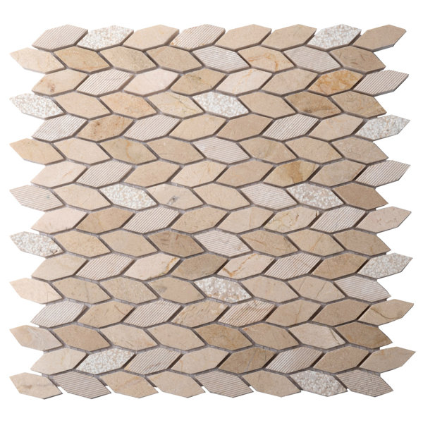 11.8 x 12 Wooden Marble Novelty Mosaic Tile