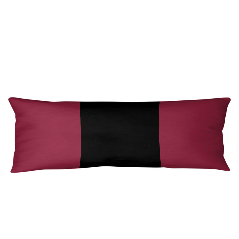 Oreiller de corps en polyester / polyester Arizona Football Stripes, Rouge / Noir, Football Philadelphie