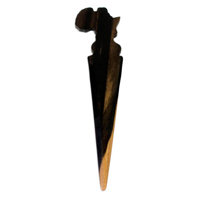 Figurine ouvre-lettre africain