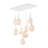 Casco 9 - Light White Cluster Pendant