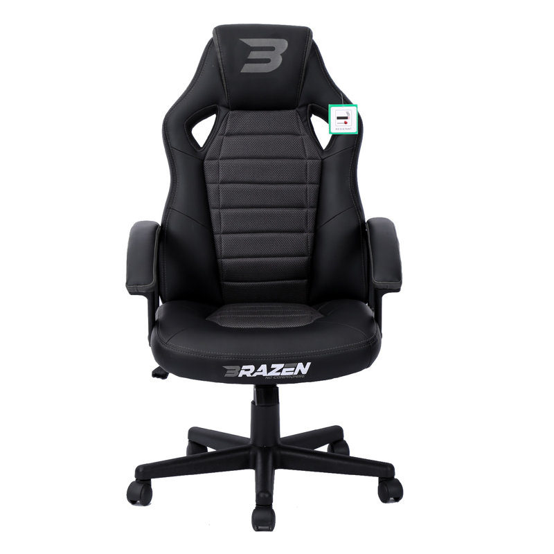 BraZen Salute PC Gaming Chair, Grey