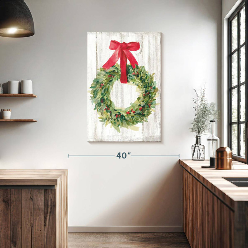 Couronne de Noël sans oiseaux Lelend Woodland, H 39 po x l 26 po