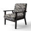 Fauteuil beige et argent à motif cachemire Sphinx