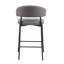 Tabouret de comptoir moderne à dossier courbé (ensemble de 2)-105538470