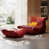 Red Genuine Leather