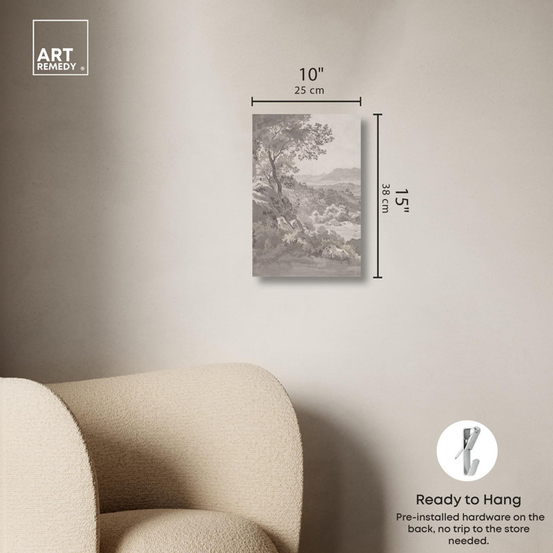Vertical Modern Landscape Canvas Art in Rich Colors