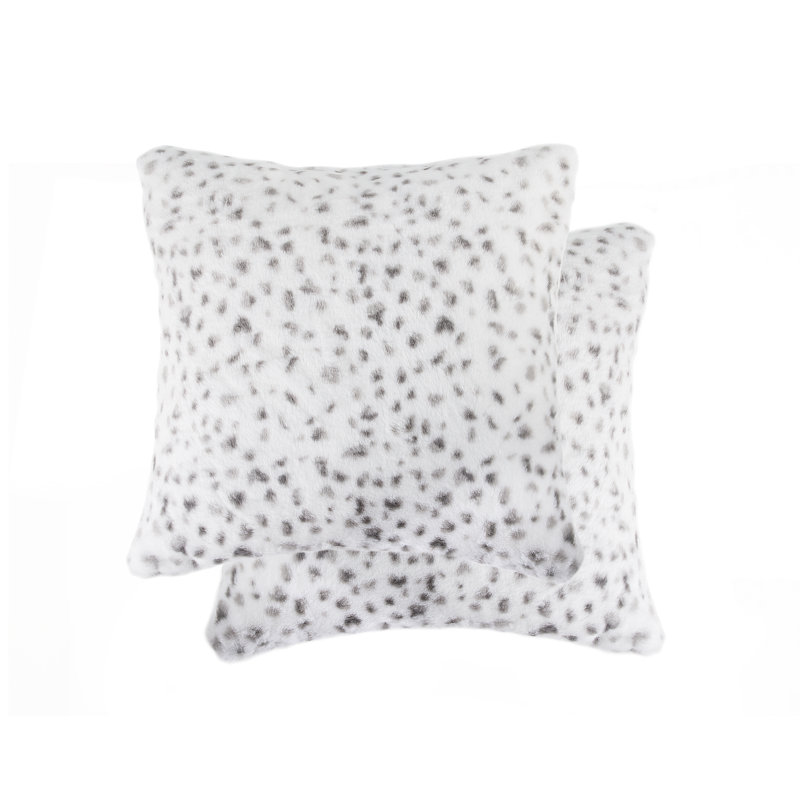  Faux Fur Throw Pillow, Brown