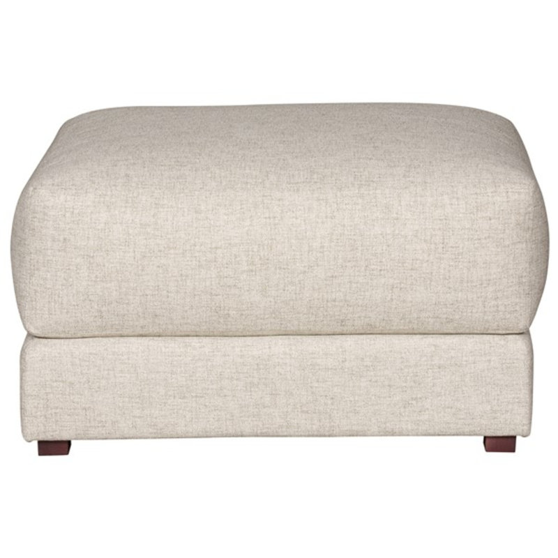 Dove Square Ottoman, Jack Linen 100% Polyester