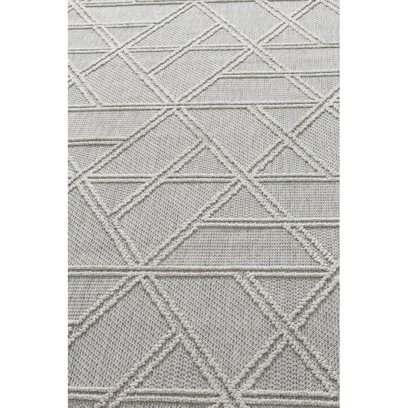 Reveica Geometric Machine Made Indoor / Outdoor Area Rug, Runner 100 x 300cm