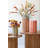SET OF THREE CERAMIC VASES WITH VERTICAL STRIPES - ONE EACH COLOR