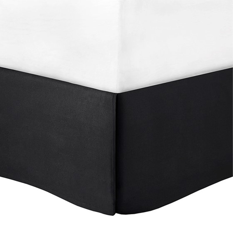 Ensemble d'édredon en coton 7 pièces noir 7 pièces, Noir, Grand édredon et 6 pièces supplémentaires