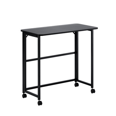 31.5 Inches Black Foldable Desk, Small Spaces, And , Portable For Different Areas, Easy To Store Reliable, Rooms,