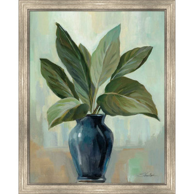 «Mint and Blue Still Life» par Silvia Vassileva, art mural encadré