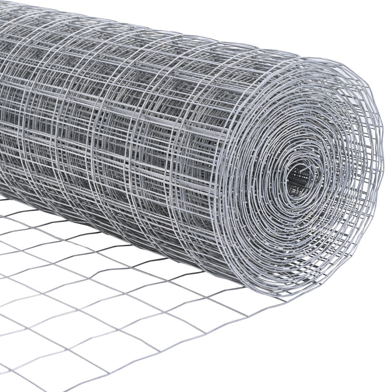 Galvanised Steel Border Fencing, Silver, 40 x 1000 x 0.2 cm