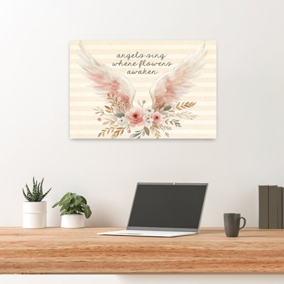 Angels Sing Where Flowers Awaken Abstract Contemporary Art