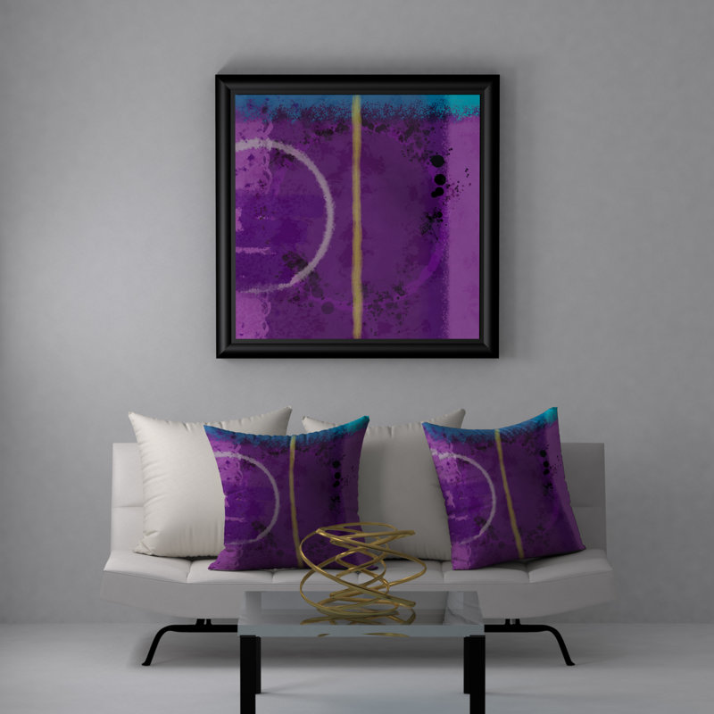Abstract Throw Pillow, 20" H x 20" W