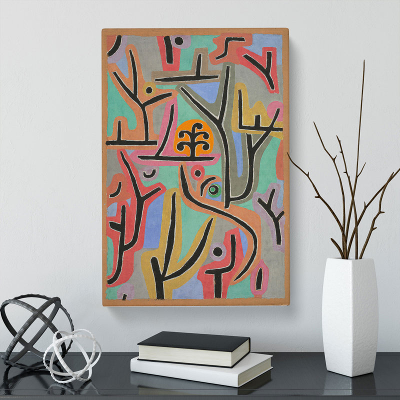 Park Scene by Paul Klee - Wrapped Canvas, 60cm H x 40cm W x 3cm D